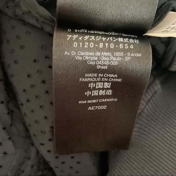 ADIDAS Black Long Sleeve Laser Cut Out Perforated Jacket size Small - Picture 5 of 7